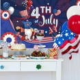 thumbnail image 5 of EUDIDV Patriotic Decor Background Fabric For Independence Day In The United States Holiday Decorations Party Streamers Photos Carnival Flags Supplies Party Supplies​, 5 of 5