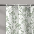 thumbnail image 5 of Blue Shower Curtain Floral Cotton Linen Cottagecore Shower Curtain for Bathroom 72" W x 72" L, 5 of 5