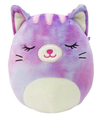 BNWT Caeli the Cat Purple Tie Dye Squishmallow Soft Cuddly Toy 7” 
