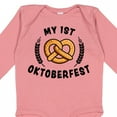 thumbnail image 4 of Inktastic My 1st Oktoberfest with Pretzel and Laurels Boys or Girls Long Sleeve Baby Bodysuit, 4 of 5