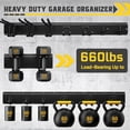 thumbnail image 3 of 64" Garage Wall Tool Organizer, 900 Lbs Heavy Duty Steel Garden Tool Storage Rack & Garage Organization for Yard, Shed, 3 of 10