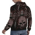 thumbnail image 6 of Fotbe Men's Hoodie with Spider with Skull Pattern - Kangaroo Pocket Pullover Hooded Sweatshirt, Perfect for Daily Wear, Travel, and Home-4X-Large, 6 of 7