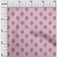thumbnail image 1 of oneOone Georgette Viscose Fabric Floral & Flying Swan Block Print Fabric By The Yard 42 Inch Wide, 1 of 4