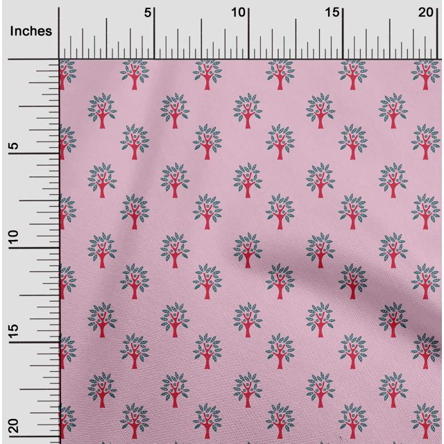 oneOone Viscose Jersey Fabric Floral & Flying Swan Block Print Fabric By The Yard 60 Inch Wide