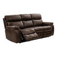thumbnail image 3 of Furniture of America Colopolis Leather Brown Power Reclining Sofa with USB Port, 3 of 14