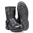 thumbnail image 6 of Milwaukee Leather MBM9042 Men's Black Ruf Leather Short Harness Motorcycle Boots w/ Inside Zipper 10.5, 6 of 7