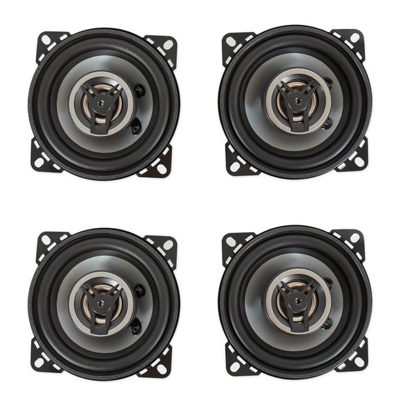 (4) Crunch CS4CX 4" Inch Car Audio 2-Way Speakers 200 Watts Max
