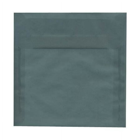 UPC: 0639713263855 | JAM 8 x 8 Translucent Envelopes  Ocean Blue  25/Pack