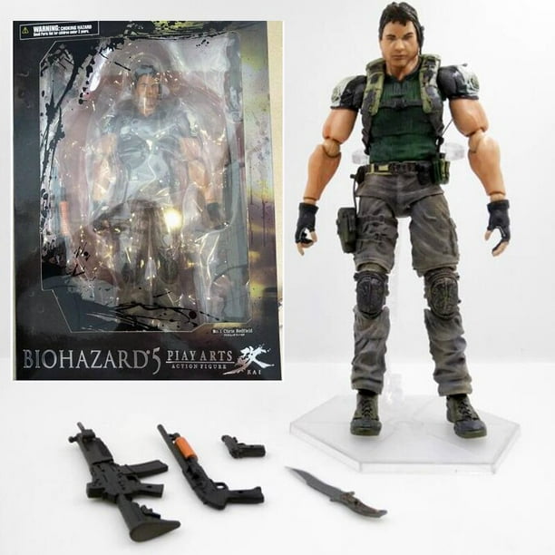 PLAY Arts 28cm Biohazard Rick Chris Redfield figura de acción juguetes de modelos coleccionables zhangyuxiang unisex