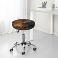 thumbnail image 5 of Kdxio Colorful Bull Western Man Print Stool Covers Round,Stretch Round Bar Stool Covers Washable Bar Stool Cushion Slipcover for 12-15 Inch Chair, 5 of 5