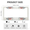 thumbnail image 3 of License Plate Frame Simple Doodle of A Coffee Mug License Plate Cover License Plate Novelty License Plate Frame 2 PCS Coffee Cup Quality Aluminum License Plate Frames Gift for Dad 12x6 Inch, 3 of 6