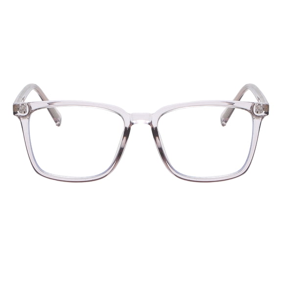 Unisex Square Rectangle Blue Light Blocking Glasses Clear Lens Computer Gray