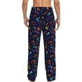 thumbnail image 2 of JUNZAN Men's Pajama Pants Games Sleepwear Pants PJ Bottoms Drawstring and Pockets, 2 of 6