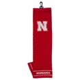 thumbnail image 1 of Team Golf unisex NCAA Nebraska Cornhuskers Embroidered Golf Towel, Checkered Scrubber Design, Embroidered Logo,16x22 Inches, 1 of 1