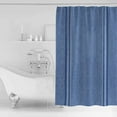 thumbnail image 2 of Blue Navy Striped Shower Curtain Set ，Waterproof Fabric Shower Curtains Fabric Texture Ocean Vintage Style Shower Curtains for Bathroom,Bathroom Decor 72"x72", 2 of 7