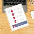 thumbnail image 6 of Clear Folders Sleeves Plastic Documents Project Pockets 100 Pack, Fits Letter Size 8.5x11 Paper, L-Shaped File Jackets, Acid-Free Poly Plastic, Transparent, 6 of 7
