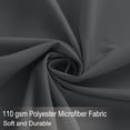 thumbnail image 2 of PiccoCasa 4 Pieces Bed Sheets Set with Flat Sheet, Fitted Sheet and Pillowcases King Dark Gray, 2 of 6