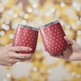 thumbnail image 3 of Christmas 12oz Stainless Steel Insulated Wine Tumbler with Lid and Straw – Double Wall Vacuum Mug for Hot & Cold Drinks, 304 Steel Interior, Sweat-Free Design, 3 of 5