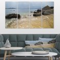 thumbnail image 1 of Belle Vue sur la Mer de la Côte Rocheuse - Art sur Toile Bord de Mer Extra Large, 1 of 3