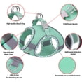 thumbnail image 2 of Miaocao Dog Harness - Lightweight Mesh Step-in Vest for Puppy, Reflective & Escape-Proof Design with High-Stick Magic Tape - Indoor/Outdoor Use for Chihuahua, Maltese, Shih Tzu(Brown-Beige, XXXS), 2 of 9