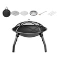 thumbnail image 2 of GROWTH TANK Foldable Wood Burning Fire Fire Portable Charcoal Grill for Backyard 7pcs, 2 of 9