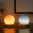 thumbnail image 4 of Sunjoy Tech Bedside Lamp Romantic Eye-catching Planet Design Soft Light Stunning Visual Effect Highly Translucent Glass Cover Ambient Light Home Supply, 4 of 8
