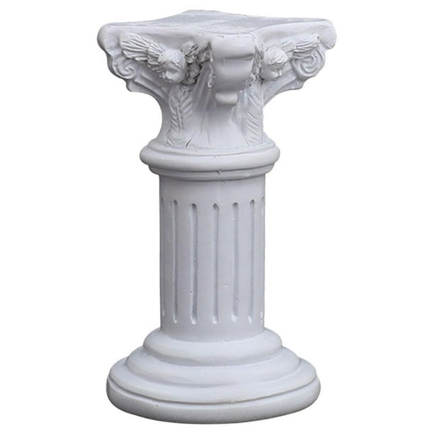 Estatua de pilar romano creativo, candelabro de pedestal de resina, escultura para decoración de comedor interior Multi