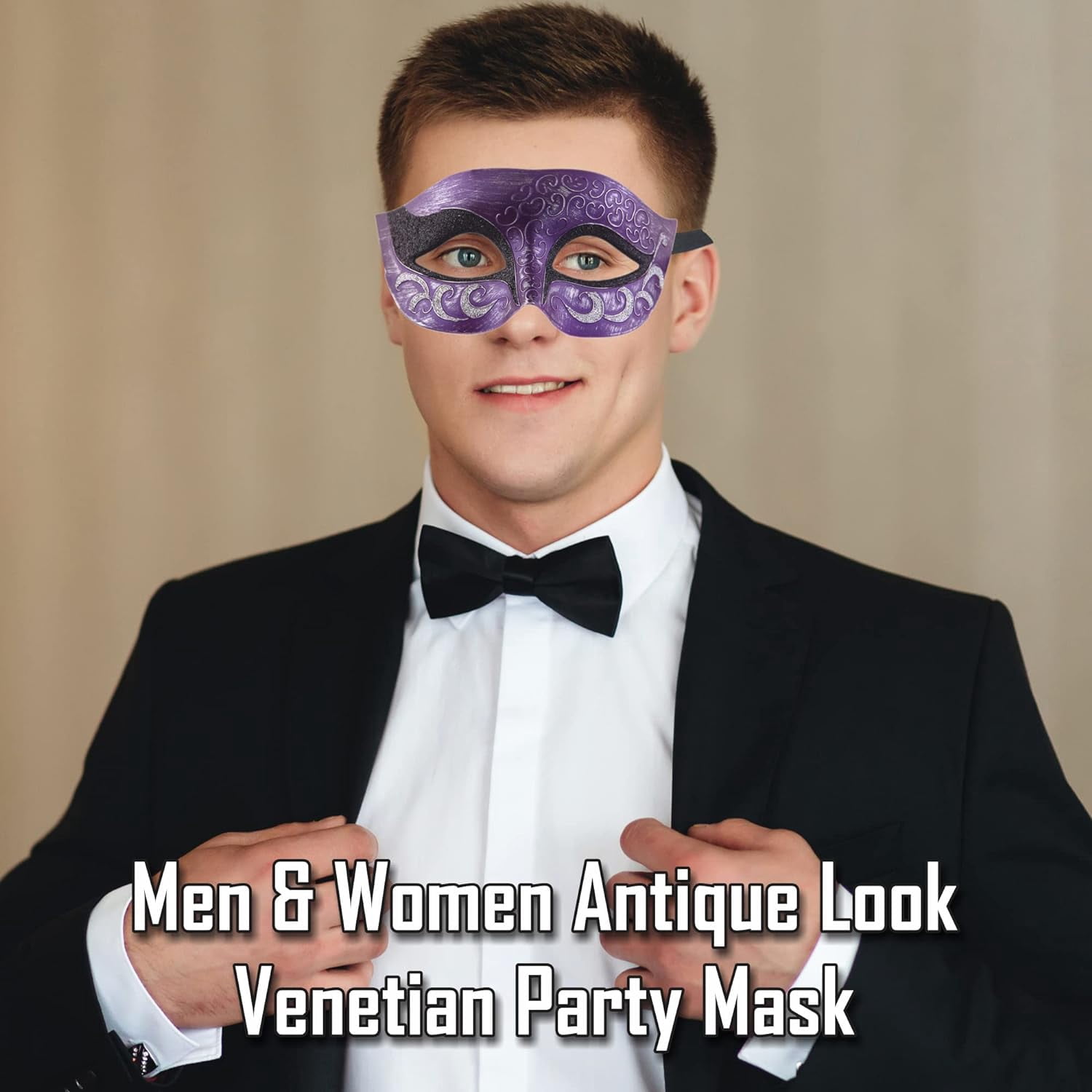 Luxury Mask – Antique Look Venetian Party Mask for Men & Women Masquerade Ball