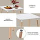 thumbnail image 5 of Mesa Reunion Comedor Cuadrada Estilo Eames Minimalista blanco 6.49 pulg Pido Todo E-MDCC4M-WH, 5 of 7