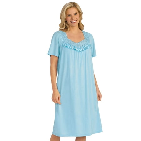Cotton Knit Nightgown - Walmart.com - Walmart.com