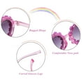 thumbnail image 5 of Tisoloow Round Flower Sunglasses for Girls Flower Shaped Cute Glasses UV 400 Protection Outdoor Beach Girl Boy Gifts Blue One Size, 5 of 7