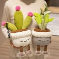 thumbnail image 3 of Cactus Succulent Plush Toy Potted Plants, Soft Plush Cactus Succulents Plushies, Creative Stuffed Plush Doll, Lovely Room Decoration for Your Family, Ideal Birthday Gifts for Boys, 3 of 6