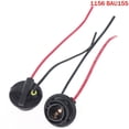 thumbnail image 1 of 2pcs 1156 1157 Bulb Socket BAY15D Lamp Holder P21/5W Adapter Base Connector, 1 of 5