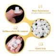 thumbnail image 3 of Bumpers de mesa de vidrio Uxcell, 50 Pcs 10mm Bumpers de goma blanca con tallo para puertas de gabinete, almohadillas de pie de fondo plano, blancas, 3 of 7