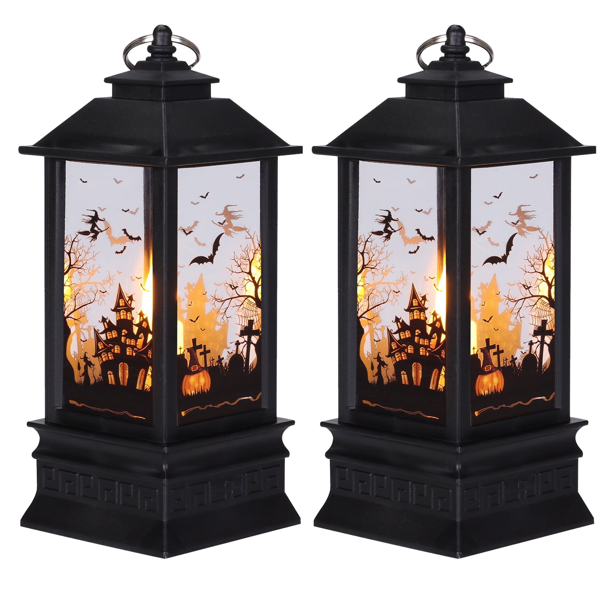 YouLoveIt Halloween LED Lanterns Decorative Hanging Lights Battery ...