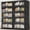 Black, variant on Broview V70 Stackable Storage Bins Extra Large 120 Gallon (480 Quart), Plastic Box, Stackable & Foldable, Clear Doors, Magnetic Closure, 360° Wheels, White 3pack