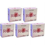 Pack Of 5 - Patanjali Rose Body Cleanser Soap Bar - 120 Gm (4.23 Oz)