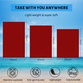 thumbnail image 5 of GZHJMY Beach Towel for Women Girls, Red Solid Color Bath Towel, Oversized Lightweight Sport Towel, 31x51 Inch, 5 of 7