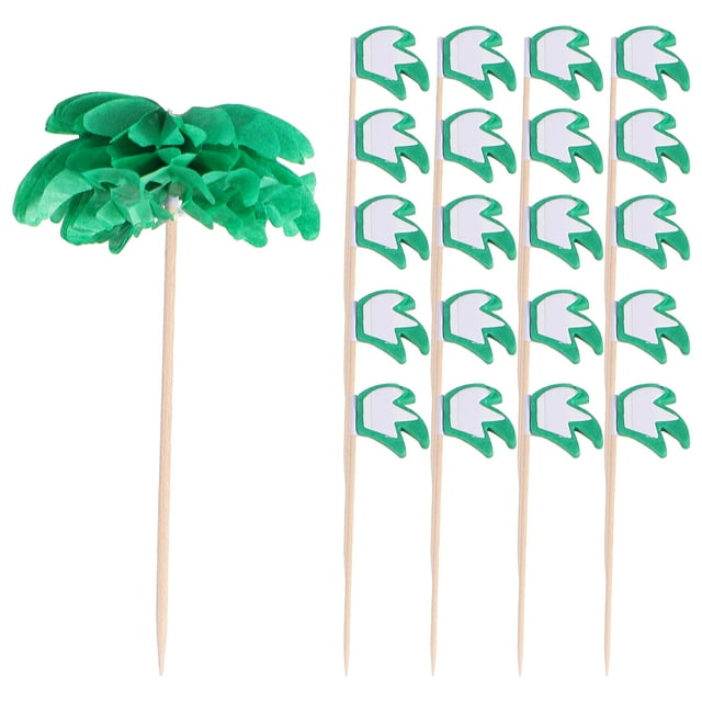 KAKOWELY 50 palitos decorativos para tartas de coco, de frutas