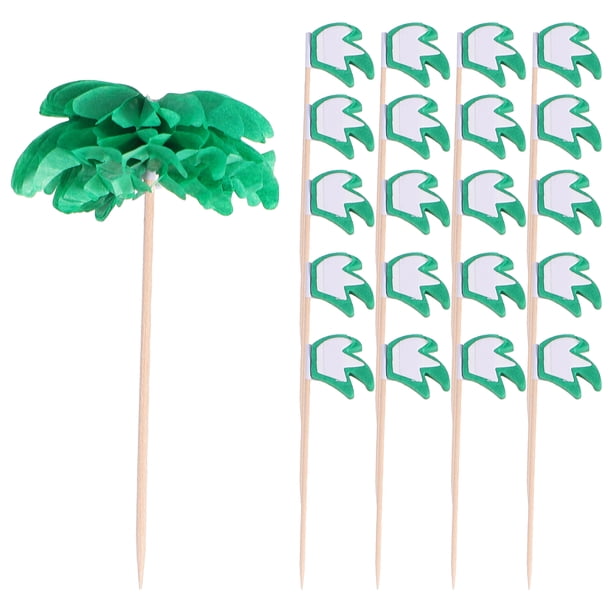 KAKOWELY 50 palitos decorativos para tartas de coco, de frutas