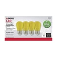 thumbnail image 2 of 4Pk - 1W S14 LED Filament Yellow Transparent Glass Bulb E26 Base 120v, 2 of 4