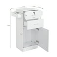 thumbnail image 4 of Ktaxon Beauty Salon Cabinet Storage Cart Hair Dryer Holder Locking Drawer Styling White, 4 of 9