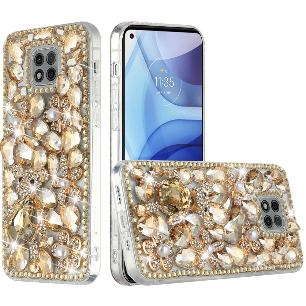 Abbery for Samsung Galaxy Z Flip 3 5G Case Clear with Design Glitter Cute  Stars Moon Sparkle TPU & PC Transparent Space Theme Women Aesthetic Case  for