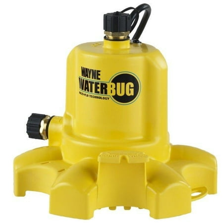 WAYNE WWB WaterBUG Submersible Pump with Multi-Flo (Best Submersible Sump Pump For Basement)