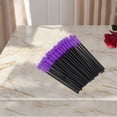 thumbnail image 4 of Unique Bargains 50 Pcs Ball-shaped Eyelash Brush for Bathroom Black Dark Purple Plastic Silicone, 4 of 5