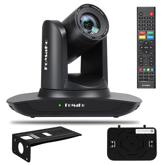 Cámara PTZ FoMako AI con seguimiento automático HDMI 20x Zoom 1080P60 FMK12UH
