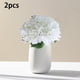 thumbnail image 4 of Ramo de flores de 2 piezas para San Valentín, regalo para el hogar, hortensia, flores para fiesta Blanco, 4 of 5