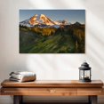 thumbnail image 2 of Elephant Stock Sunrise Over Mt. Baker Wall Art - Horizontal Canvas Wall Art - Living Room Wall Decor - Nature Canvas - Green And Blue Decor - 24" x 16", 2 of 8