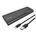 thumbnail image 1 of Methold Caja SSD M.2 Caja externa SATA Unidad USB de alta velocidad USB 3.1 Soporte dual Adaptador de disco duro portátil tipo C Cables de computadora SL-TP06-CA/Negro, 1 of 6