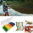 thumbnail image 2 of Necvior 100Pcs Soft Fishing Lures Artificial Baits Jigging Wobblers Earthworms Baits Soft Wobblers Lures Baits Easy Use, 2 of 11